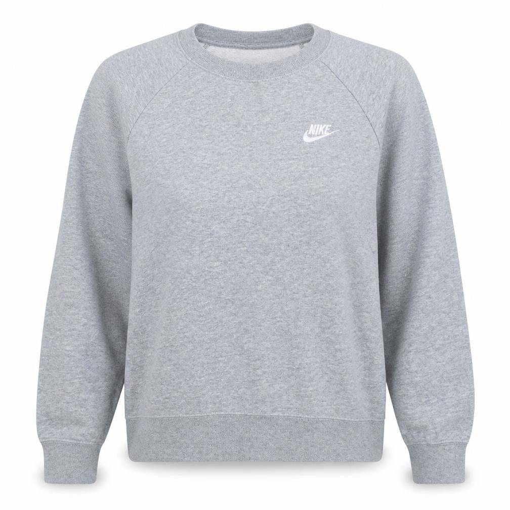 Nike Womens Grey Crew Neck Pullover Sweatshirt M Casual