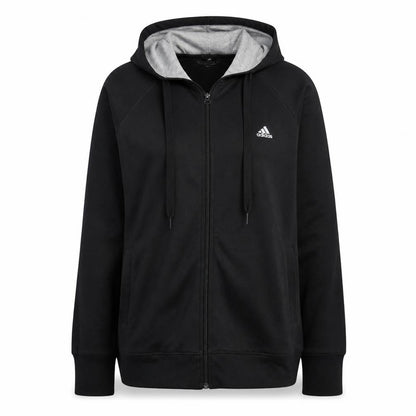 Adidas Womens Black Full Zip Hoodie XL Climalite Lightweight Hooded