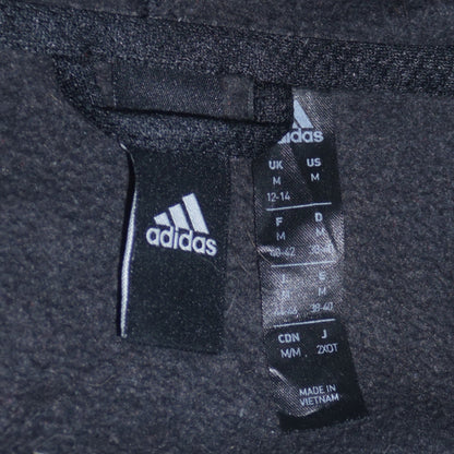 Adidas Women's Black Full Zip Hoodie Size 12 Regular Fit Sportswear