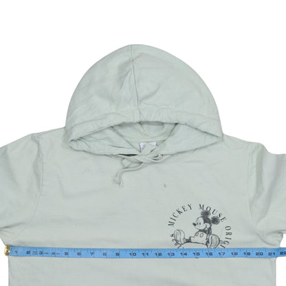 Disney Women’s Mint Green Mickey Mouse Cotton Hoodie Size 14 XL