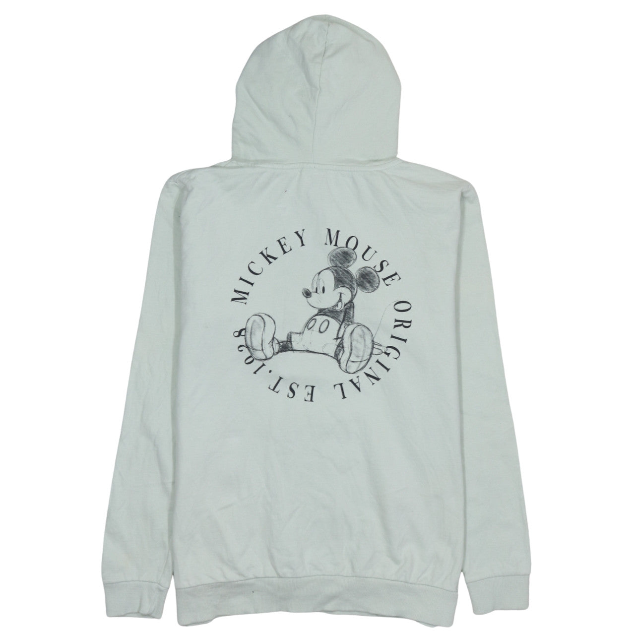 Disney Women’s Mint Green Mickey Mouse Cotton Hoodie Size 14 XL