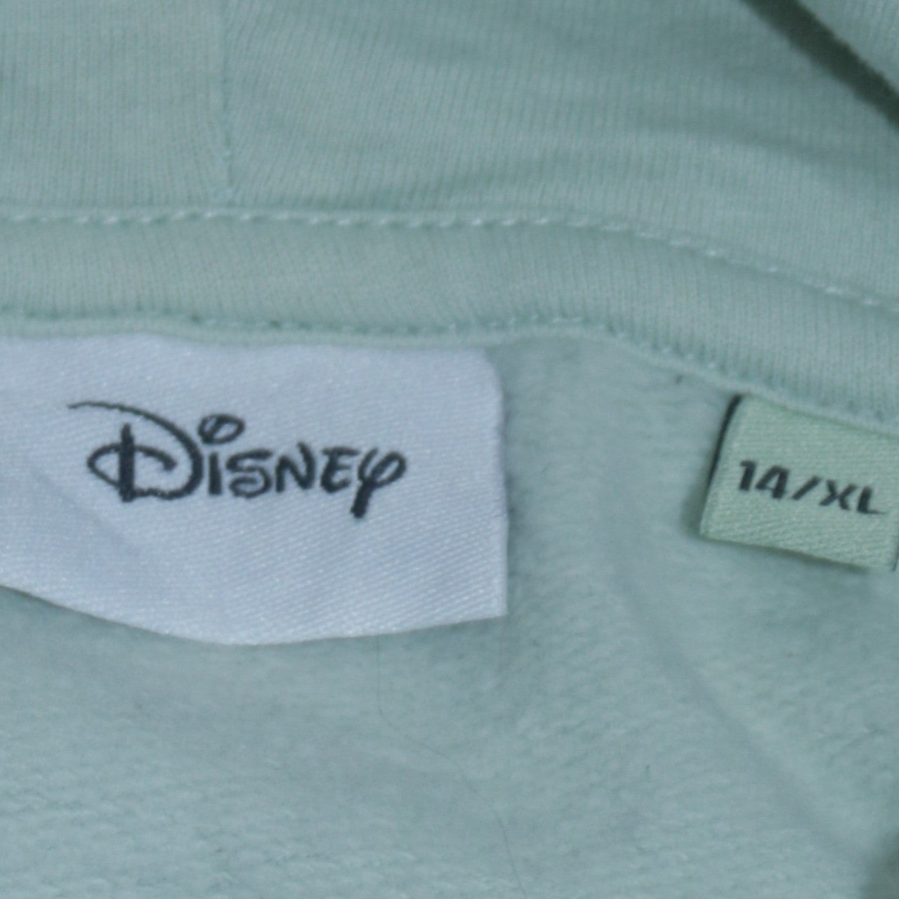 Disney Women’s Mint Green Mickey Mouse Cotton Hoodie Size 14 XL
