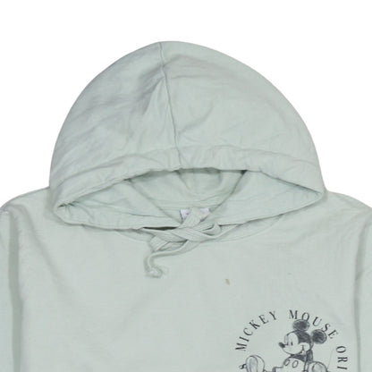 Disney Women’s Mint Green Mickey Mouse Cotton Hoodie Size 14 XL