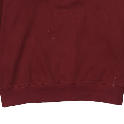 Columbia Mens Red 1/2 Zip Fleece Sweatshirt Size L Outdoor Pullover