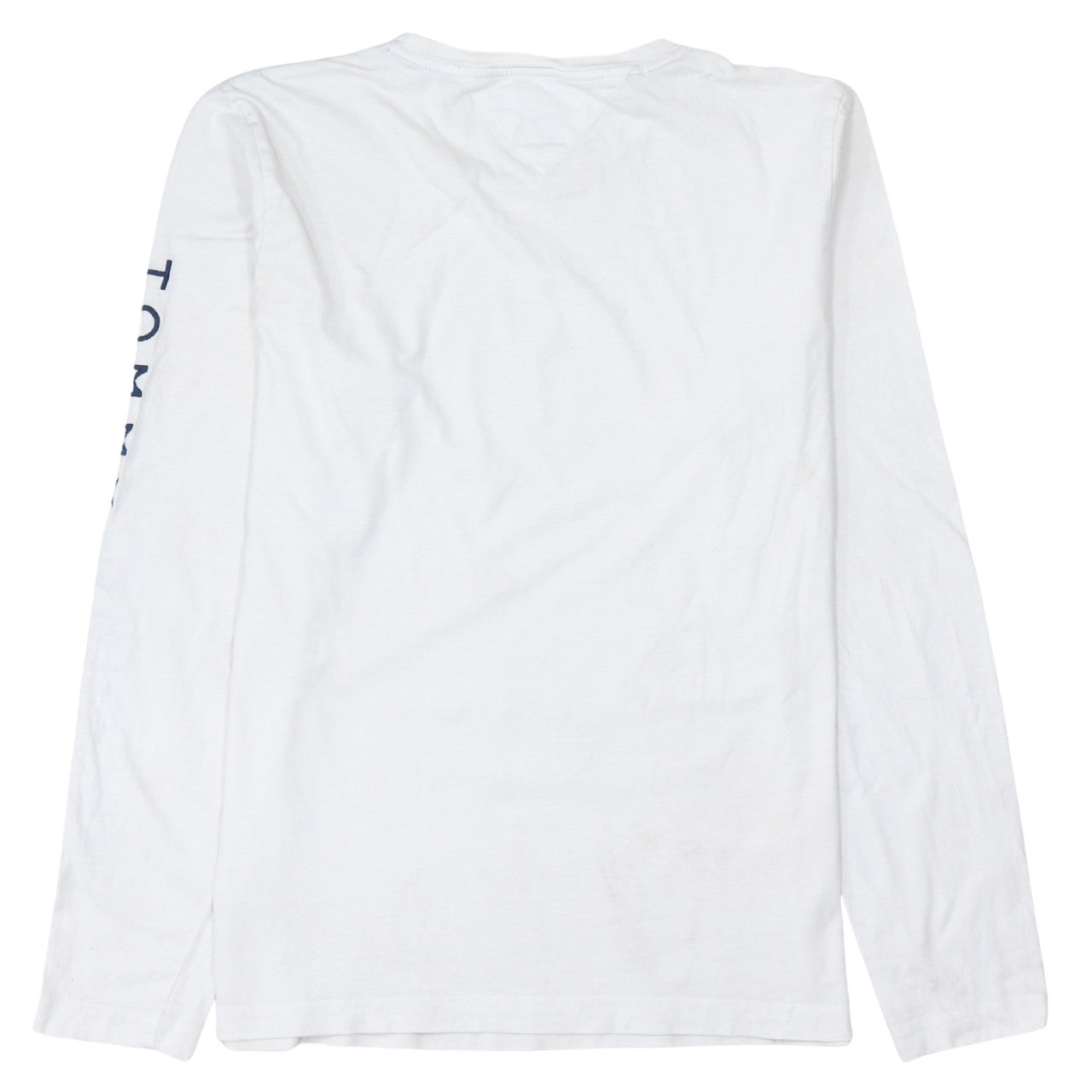 Tommy Hilfiger Men's White Long Sleeve Organic Cotton T-Shirt Size L
