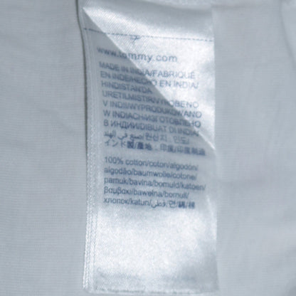Tommy Hilfiger Men's White Long Sleeve Organic Cotton T-Shirt Size L