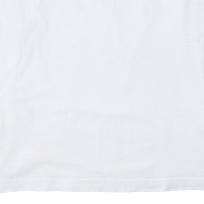 Tommy Hilfiger Men's White Long Sleeve Organic Cotton T-Shirt Size L