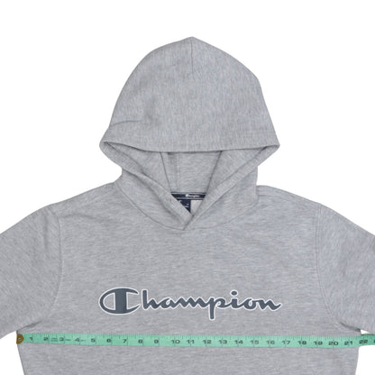 Champion Men's Grey Medium Pullover Hoodie with Logo