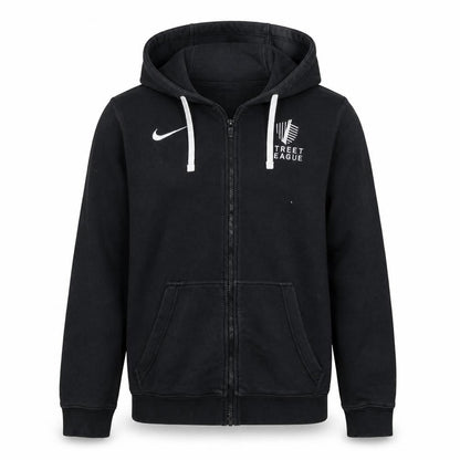 Nike Men's Black Full Zip Hoodie Medium Street League Sportswear