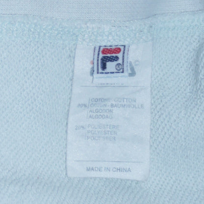 Fila Men's White Embroidered Logo Pullover Sweatshirt Size M