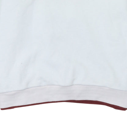 Fila Men's White Embroidered Logo Pullover Sweatshirt Size M
