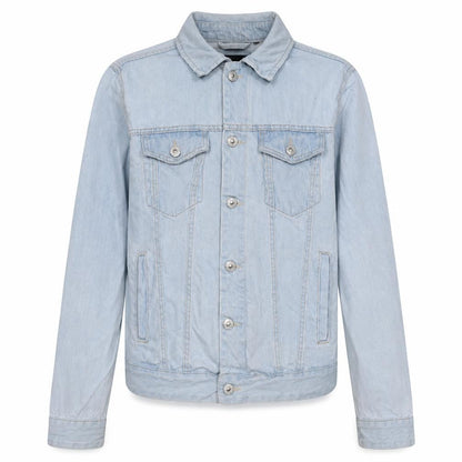 Lefties Men's Blue Denim Jacket Size M 40 Regular Fit Casual