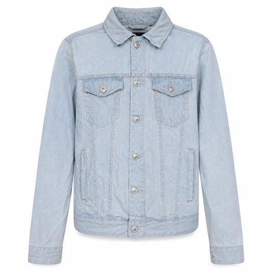 Lefties Men's Blue Denim Jacket Size M 40 Regular Fit Casual