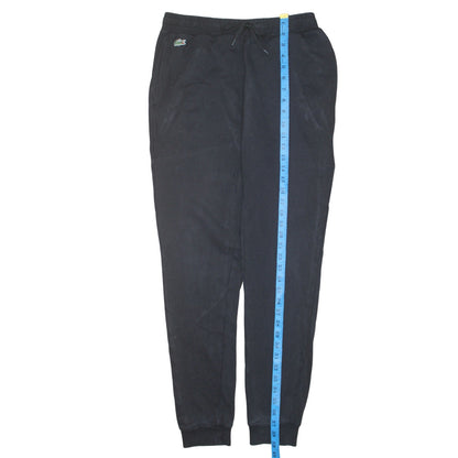 Lacoste Men’s Black Cotton Fleece Joggers Size M Casual Sportswear