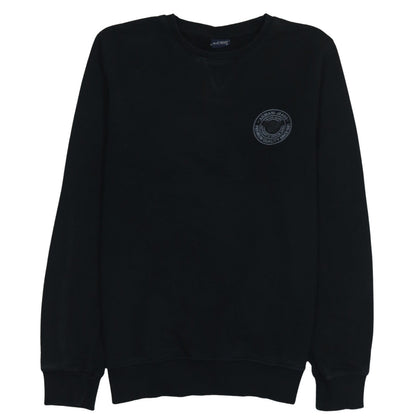 Armani Jeans Men's Black Crew Neck Logo Sweatshirt Size M