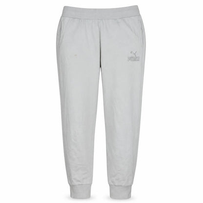 Puma Women’s Grey Jogger Sweatpants Small Comfy Elastic Waist Sportswear