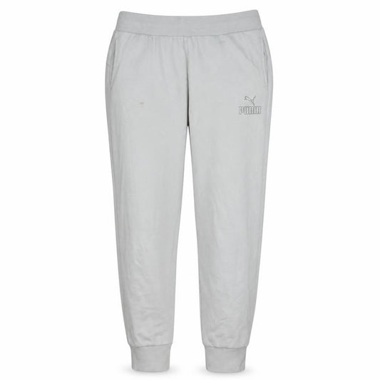 Puma Women’s Grey Jogger Sweatpants Small Comfy Elastic Waist Sportswear