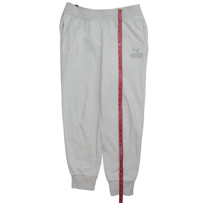 Puma Women’s Grey Jogger Sweatpants Small Comfy Elastic Waist Sportswear