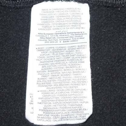 Nike Men's Black Pullover Hoodie M Fleece Sportswear