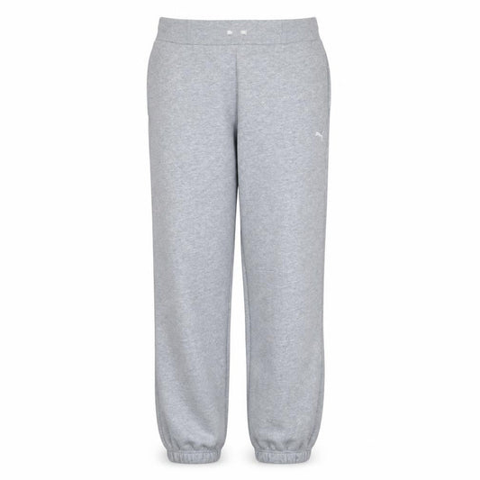 Puma Women Grey Sweatpants Size 12 Elastic Waist Warm Joggers