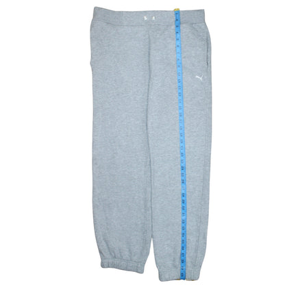 Puma Women Grey Sweatpants Size 12 Elastic Waist Warm Joggers