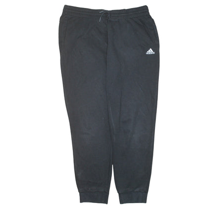 Adidas Women Black XL Jogger Sweatpants with Logo Print