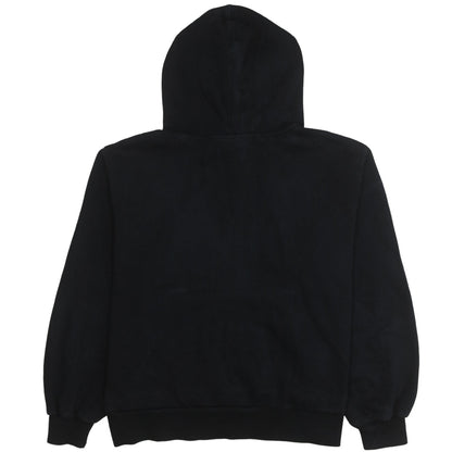 Adidas Women Black Pullover Hoodie Size 10 Relaxed Fit Cotton Sweatshirt