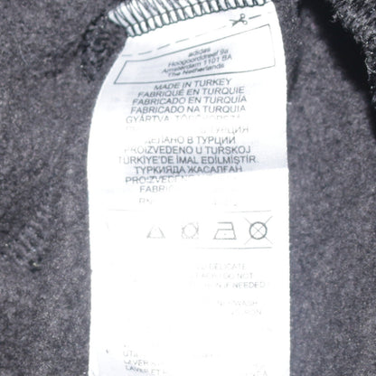 Adidas Women Black Pullover Hoodie Size 10 Relaxed Fit Cotton Sweatshirt