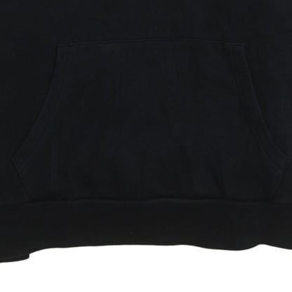 Adidas Women Black Pullover Hoodie Size 10 Relaxed Fit Cotton Sweatshirt