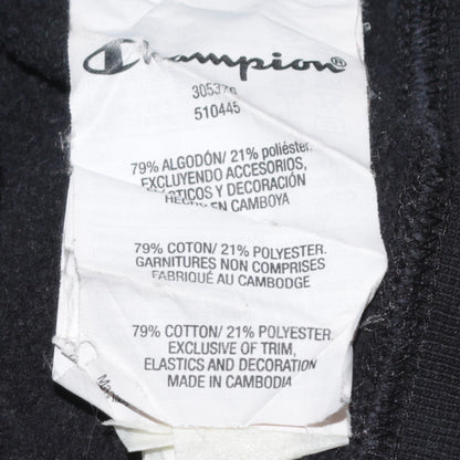Champion Boys Black Pullover Hoodie XL 15-16 Years Classic Logo Cotton Blend