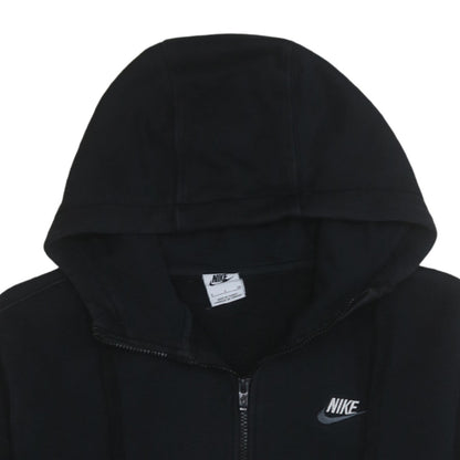 Nike Men's Black Full Zip Hoodie Small Fleece Sweatshirt
