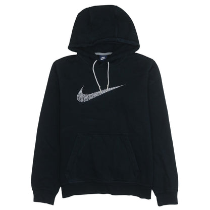 Nike Mens Black Medium Pullover Hoodie with Logo Graphic Print