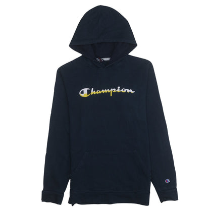 Champion Men's Blue Pullover Hoodie Medium Sports Style