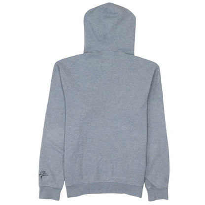 Jordan Men Grey Pullover Hoodie L Regular Fit Fleece Logo Sportswear