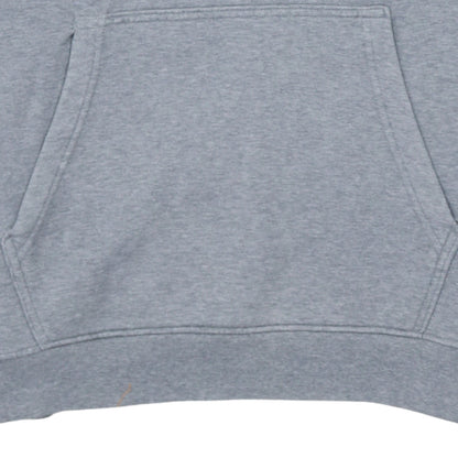 Jordan Men Grey Pullover Hoodie L Regular Fit Fleece Logo Sportswear
