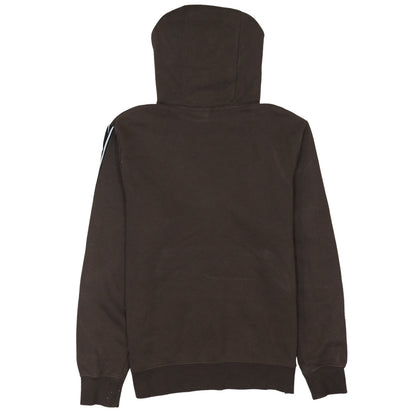 Nike Men's Brown Pullover Hoodie Small Logo Sleeve Graphic