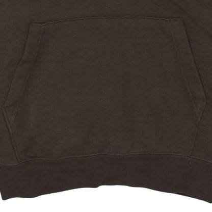 Nike Men's Brown Pullover Hoodie Small Logo Sleeve Graphic