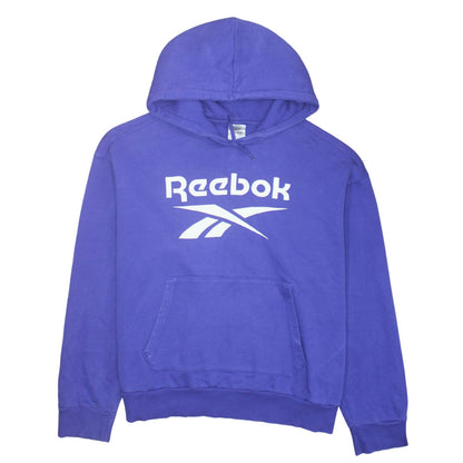 Reebok Women's Purple Pullover Hoodie Size 20W Relaxed Fit Logo Sweatshirt