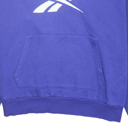 Reebok Women's Purple Pullover Hoodie Size 20W Relaxed Fit Logo Sweatshirt