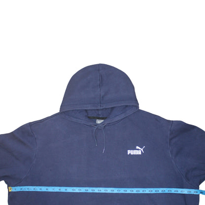 Puma Men's Blue Pullover Hoodie 4XL Fleece Sportswear