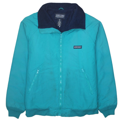 Lands' End Men's Blue Windbreaker Jacket M Tall Outdoor Nylon Lined
