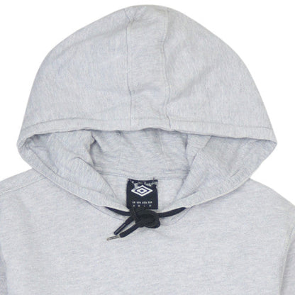 Umbro Men's Grey Pullover Hoodie M Regular Fit Sportswear