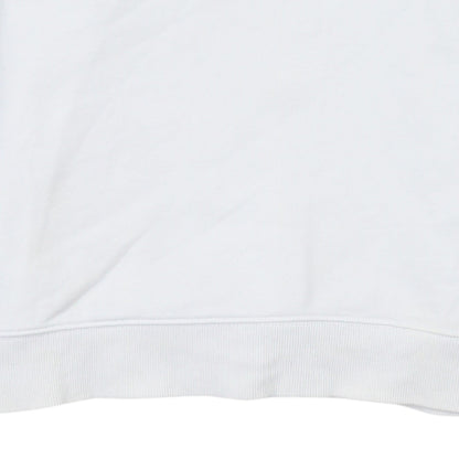 Tommy Jeans Men's White Logo Sweatshirt Regular Fit M
