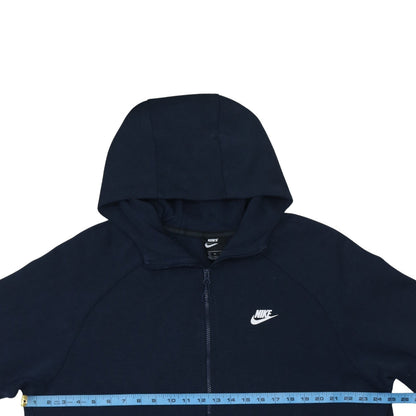 Nike Men's Blue Full Zip Hoodie XL Regular Fit Cotton Blend