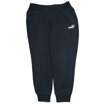 Puma Women Black Jogger Sweatpants Size M Fleece Elastic Waist