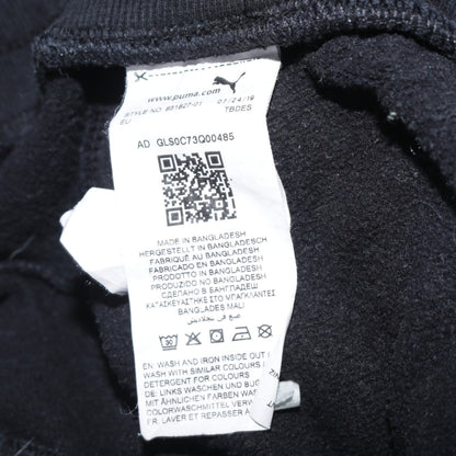 Puma Women Black Jogger Sweatpants Size M Fleece Elastic Waist