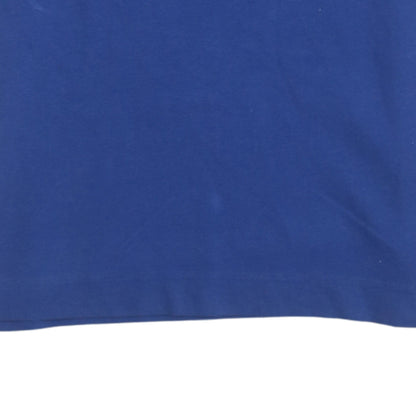 Kappa Men's Blue Cotton Short Sleeve Polo Shirt Size S