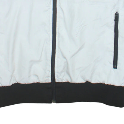 Puma Men's White Black Bomber Jacket Size M Full Zip Sports Style