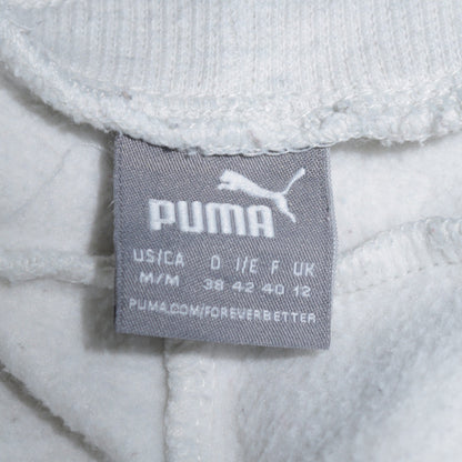 Puma Women White Jogger Sweatpants Size 12 Cotton Blend