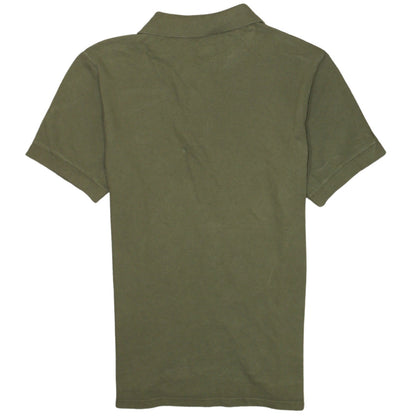 C.P. Company Men's Green Cotton Short Sleeve Polo Shirt Size S